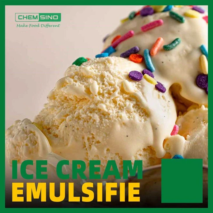 Emulsifyan krèm glase nan krèm ki pa letye