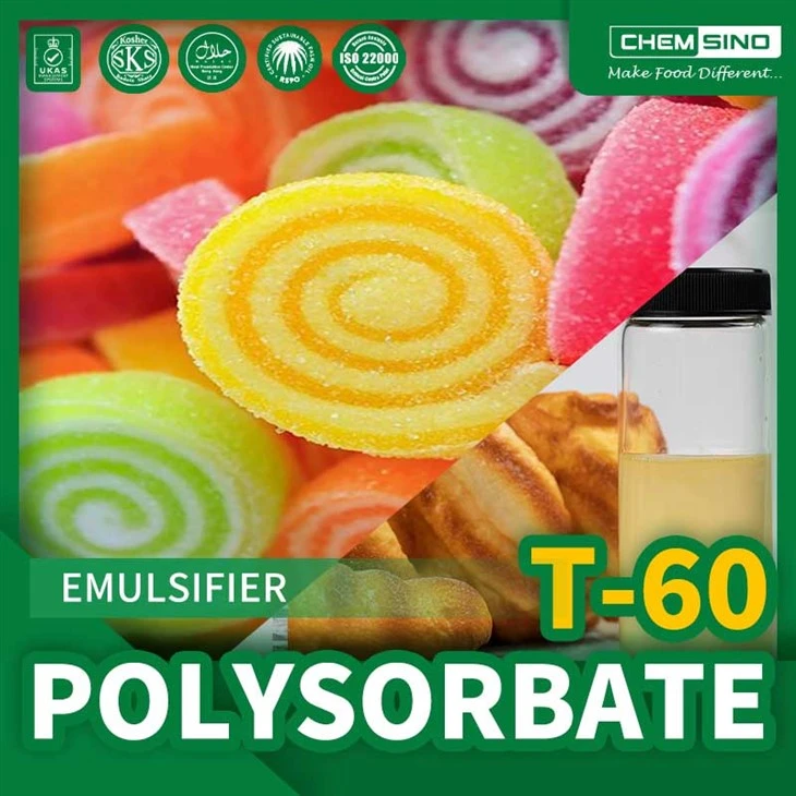 Emulsify lwil esansyèl ak polysorbate 60 pou pwodwi aromaterapi san danje epi efikas CAS NO.9005-67-8