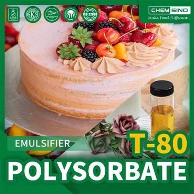 Polysorbate 80: Emulsifyan Rechèch la Pou pwodwi Nutraceutical-wo kalite CAS NO.9005-65-6