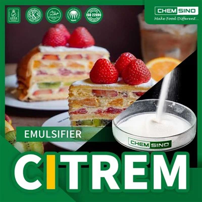 Emulsifyan Manje CITREM E472c Pou krèm glase