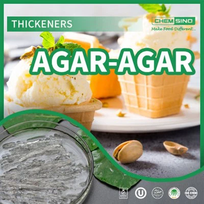 Vegan jelatin altènatif agar pou endistri manje